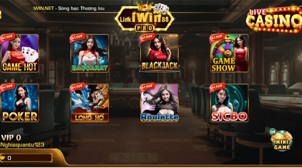 Bet thủ tìm hiểu giới thiệu sảnh game live casino iWin