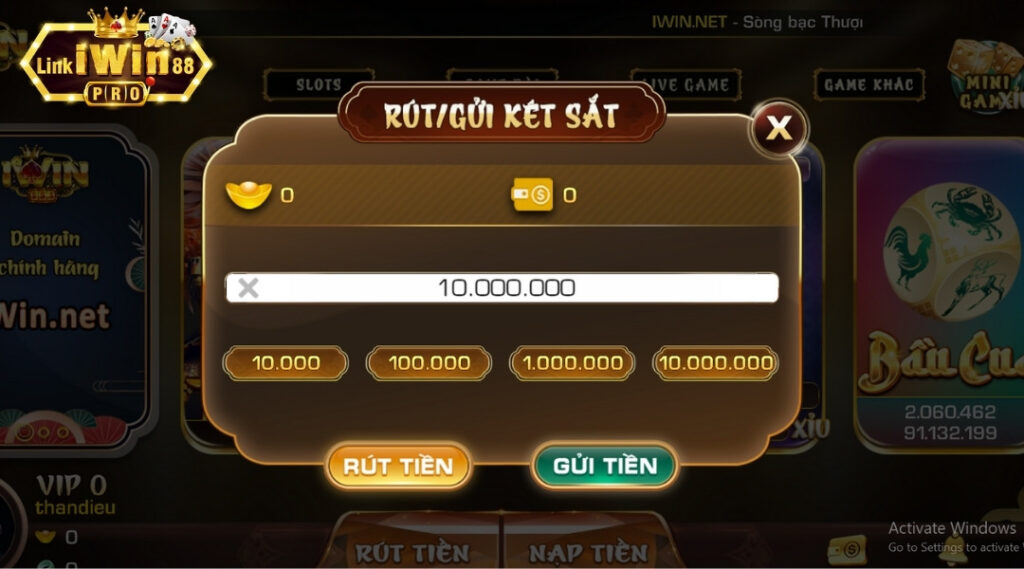 Các điều kiện rút tiền của iWin Club là gì?