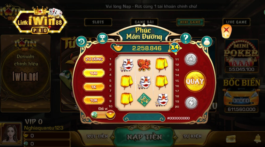 Minigame Phúc mãn đường lôi cuốn